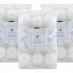 Velas de Noche Blancas ILUMINARTE x12